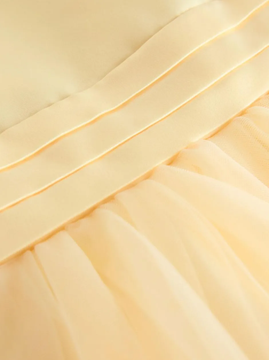 Next Flower Girl Bow Dress (3-12yrs) Yellow Discount