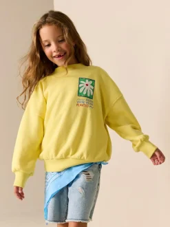 Next Sweatshirt (3-16yrs) Yellow Flower Online