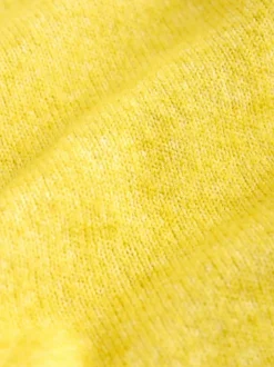 Next Yellow Pickles Embroidery Crew Neck Knitted Cardigan With Wool Sale