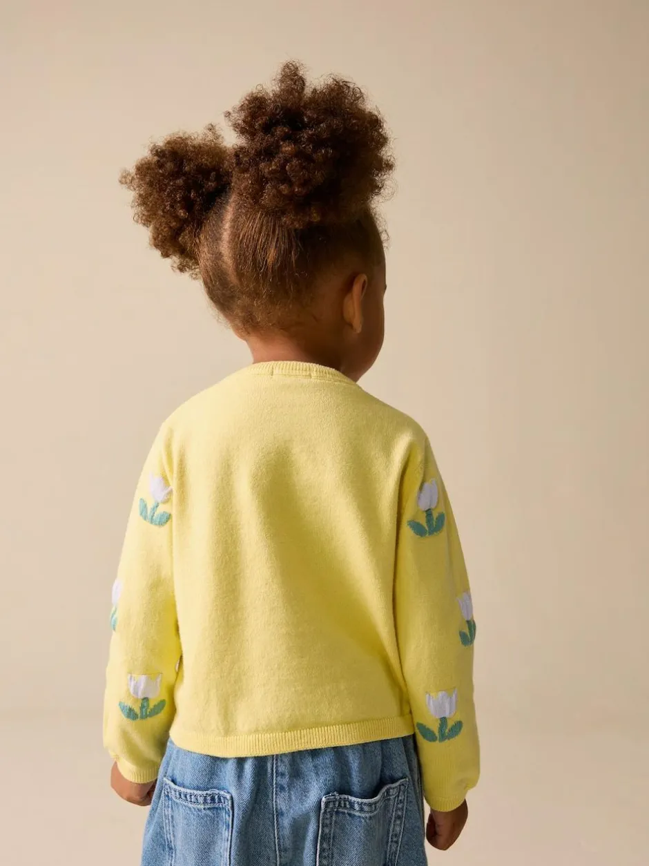 Next Cardigan (3mths-10yrs) Yellow Tulip Best
