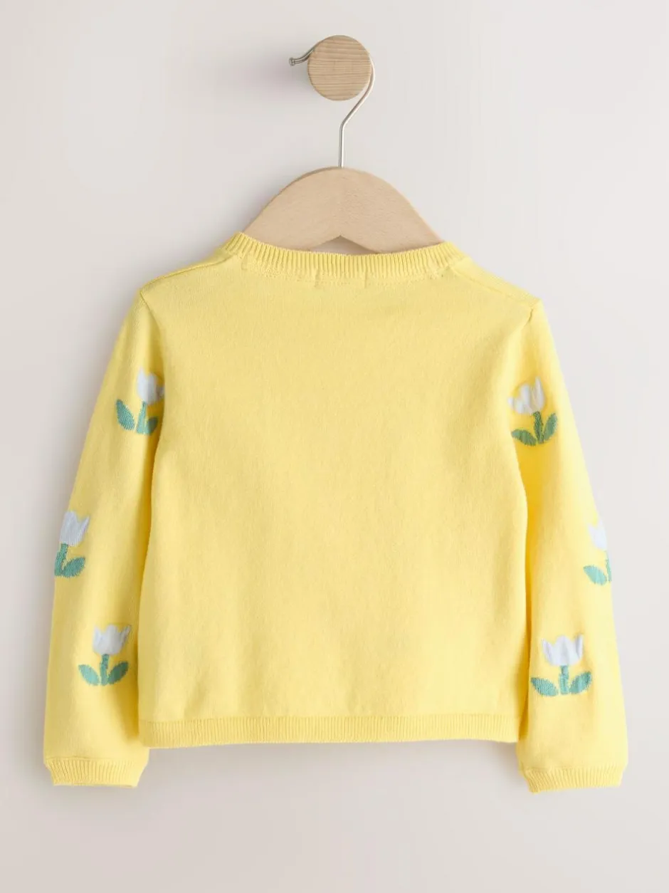 Next Cardigan (3mths-10yrs) Yellow Tulip Best