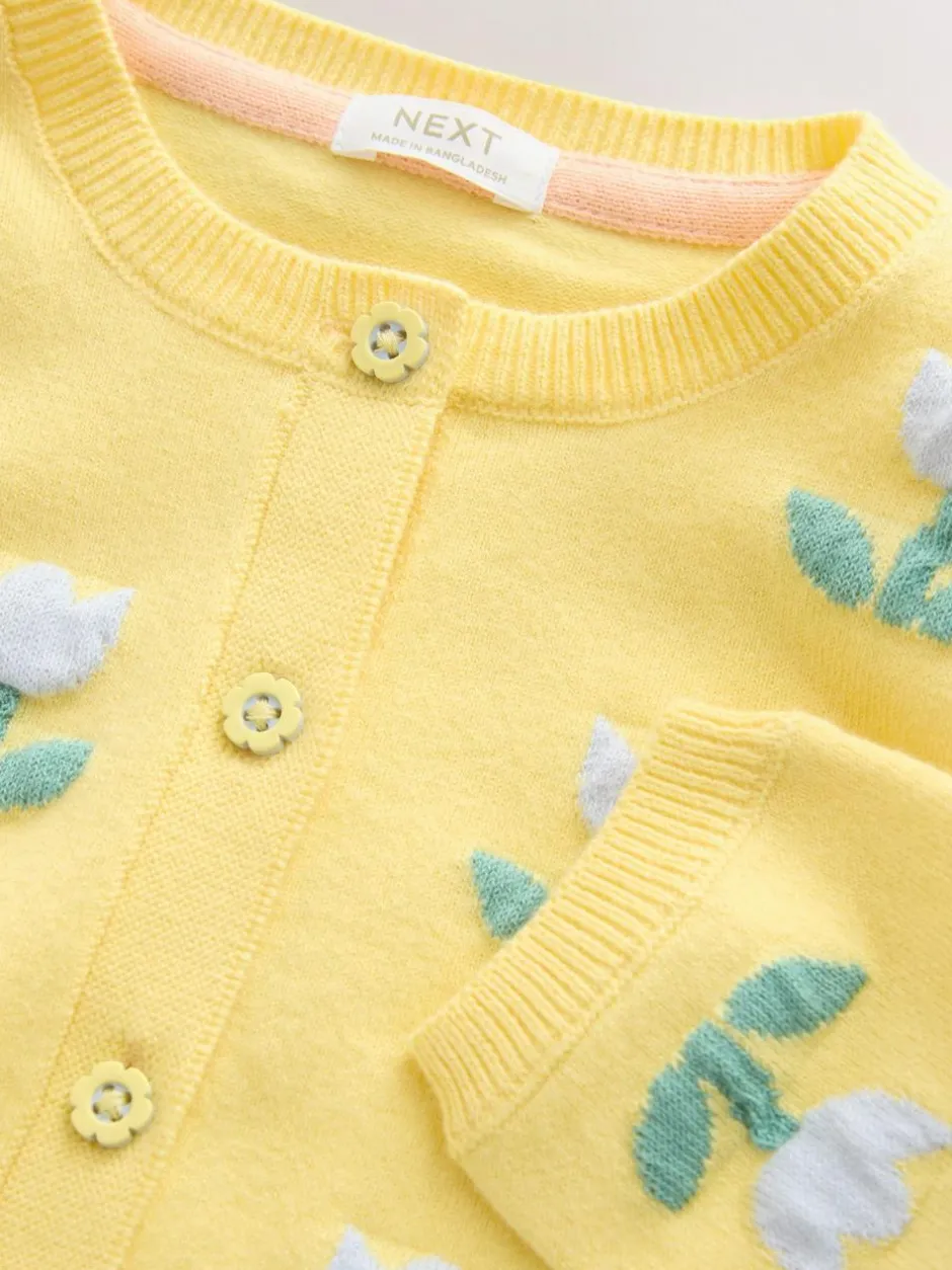Next Cardigan (3mths-10yrs) Yellow Tulip Best
