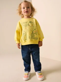 Next Yellow Vegetables Crew Neck Sweatshirt (3mths-7yrs) Discount