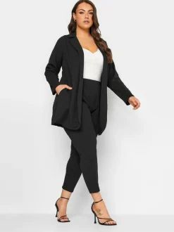 Yours Curve Black Limited Blazer Online