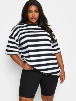 Yours Curve Black Mid Wash Bermuda Shorts Discount