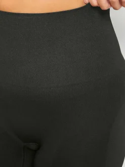 Yours Curve Seamless Tummy Control High Waisted Shorts Black Best