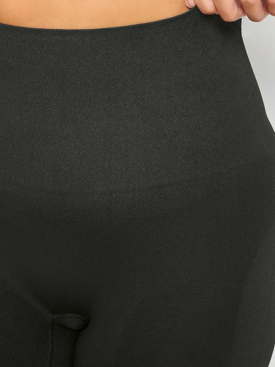 Yours Curve Seamless Tummy Control High Waisted Shorts Black Best