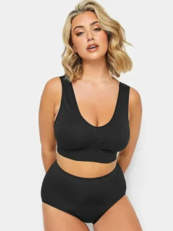 Yours Curve White Padded Seamfree Bra 2 Pack Sale