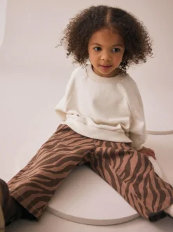 Next Wide Leg Jeans (3mths-7yrs) Zebra Print New
