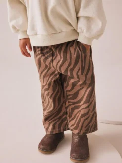 Next Wide Leg Jeans (3mths-7yrs) Zebra Print New