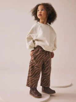 Next Wide Leg Jeans (3mths-7yrs) Zebra Print New